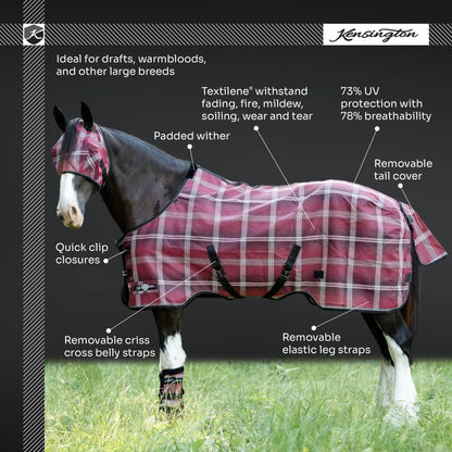 Draft Horse Protective Fly Sheet  - 73% UV Protection