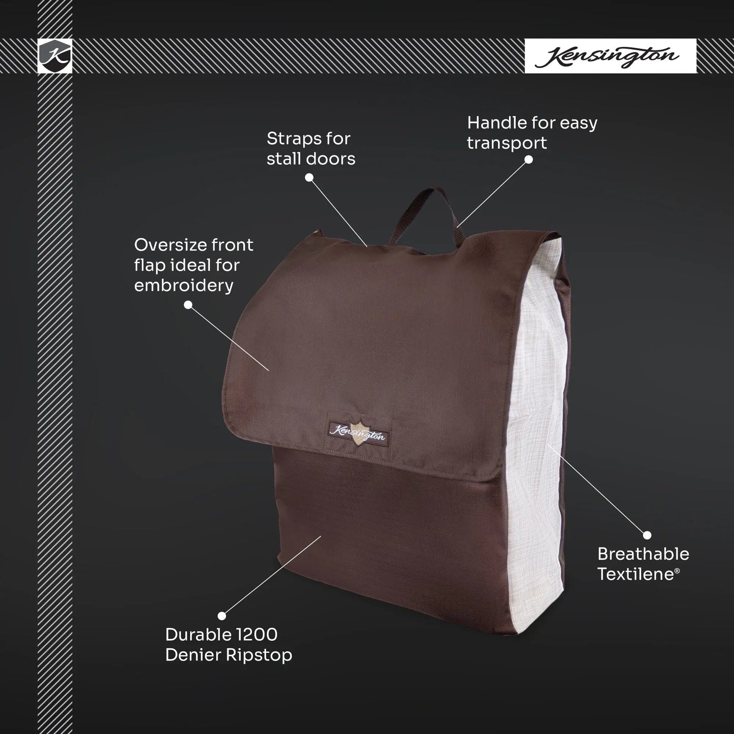 Stall Front Blanket Storage Bag - Durable, Breathable, Fits up to 2 Turnouts
