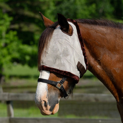 Draft Horse Fly Mask with Fleece Trim & 73% UV Protection