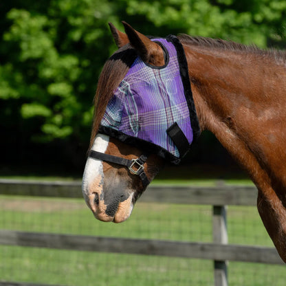 Draft Horse Fly Mask with Fleece Trim & 73% UV Protection