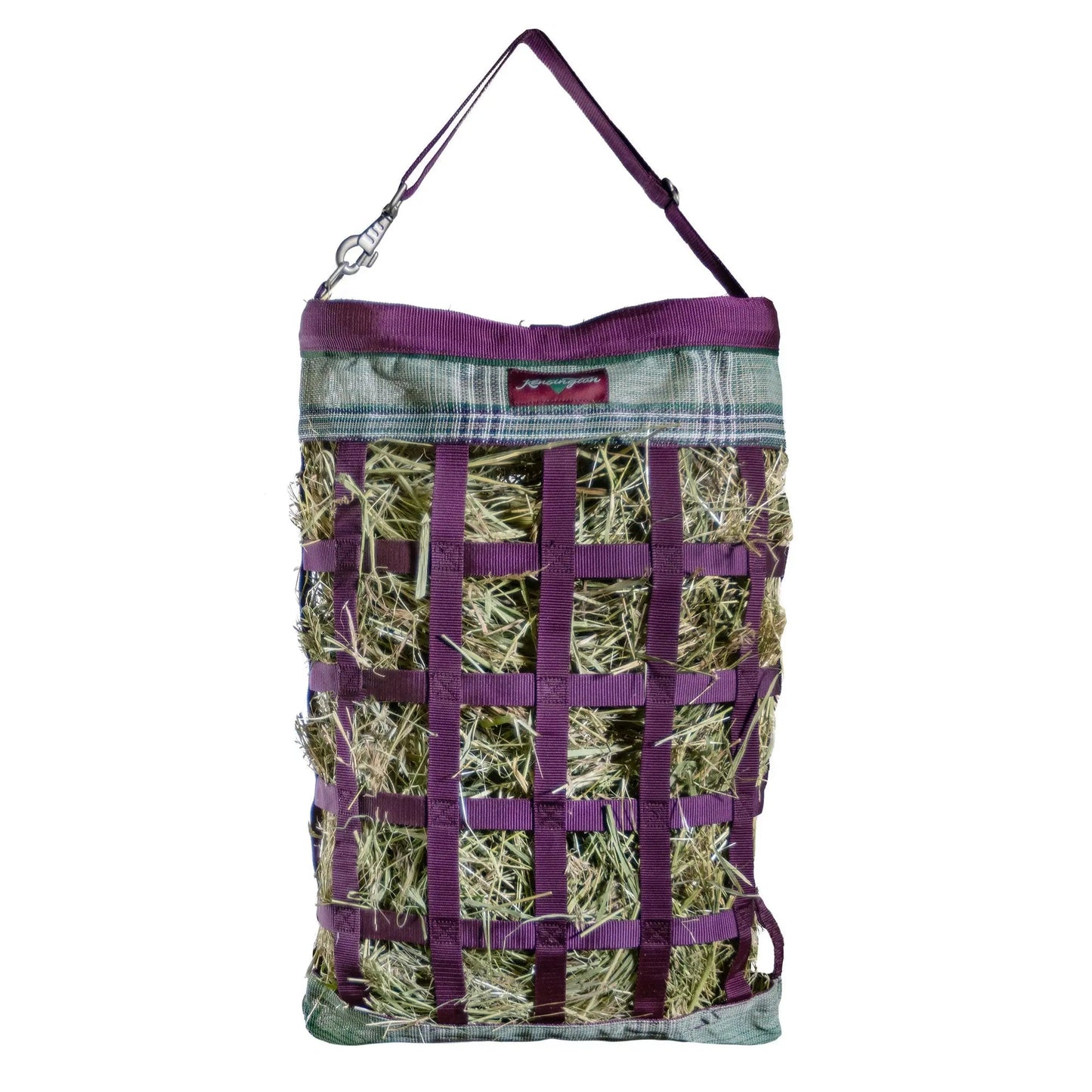 Slow Feed Hay Bag with Easy Load Rim - 1 Flake Capacity