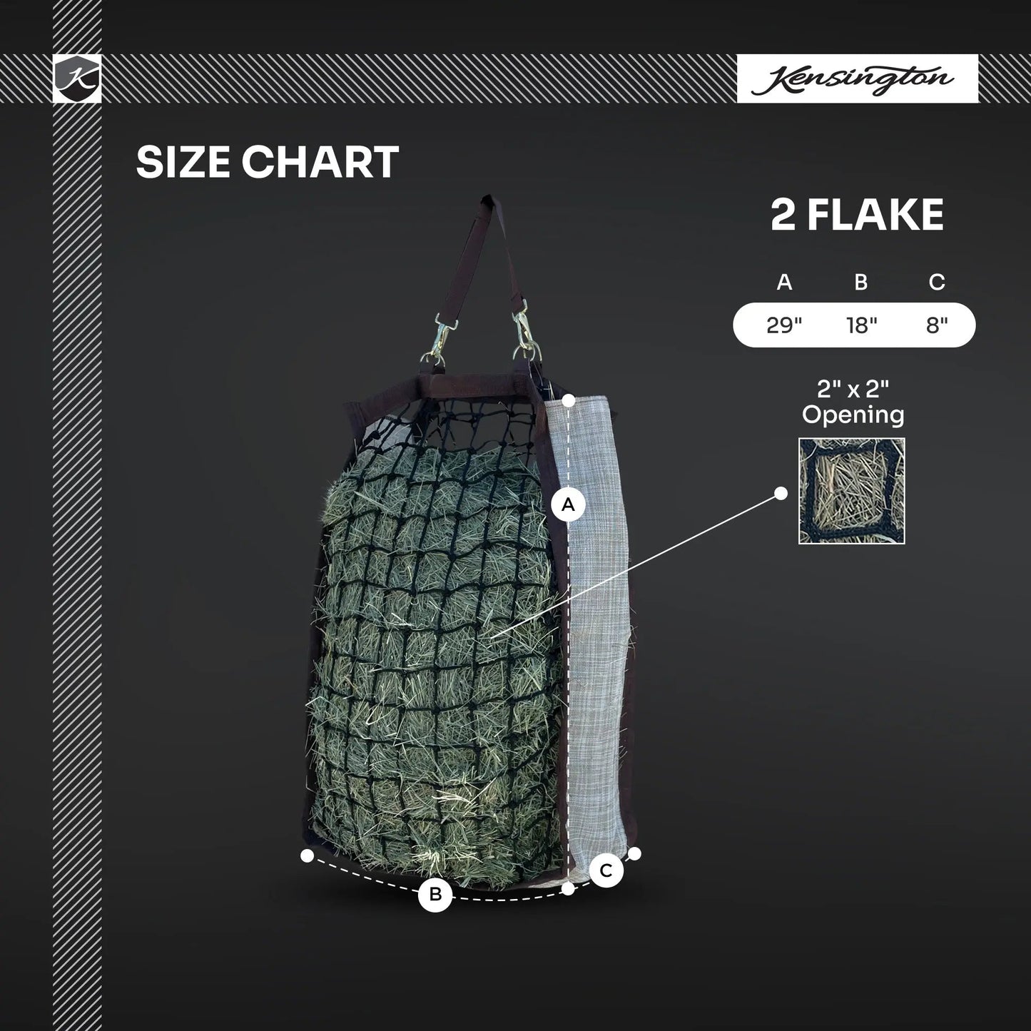 Slow Feed Hay Bag - 2 Flake Capacity